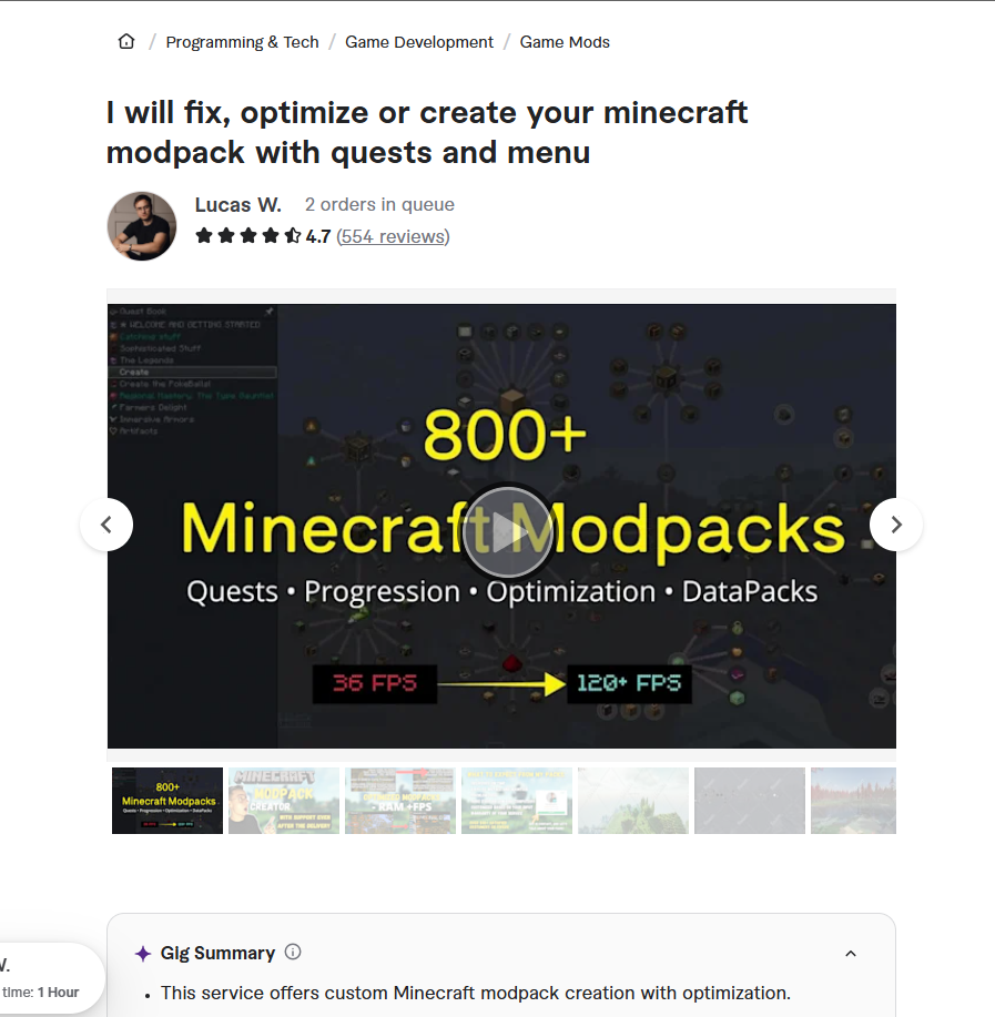 Verified Fiverr review 1