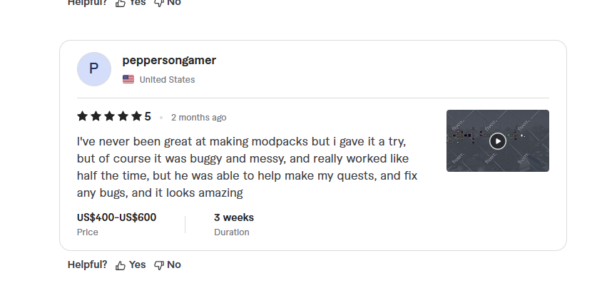 Verified Fiverr review 5